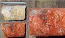 Show image 'Mineralized breccia and zinc zap reaction (before and after)' in New Window